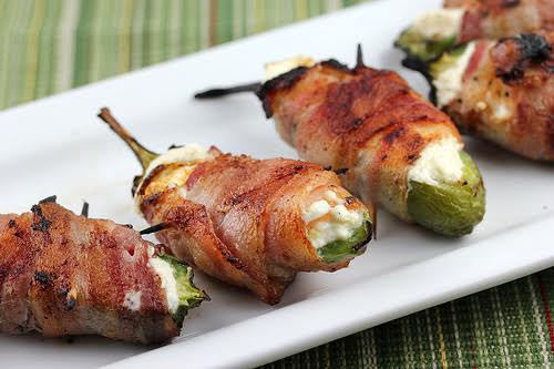 Bacon wrapped jalapenos