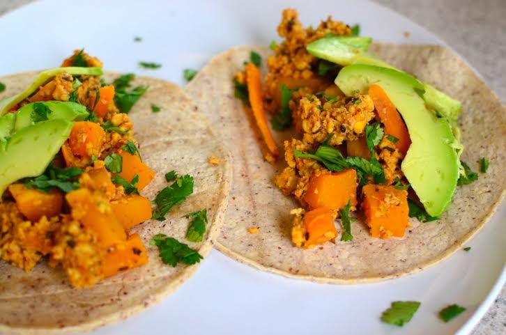 Butternut squash tacos